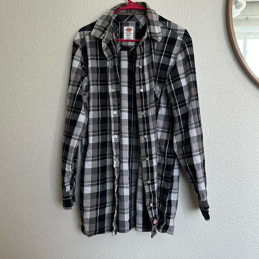 Dickies plaid button down